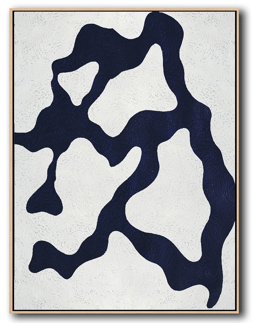 Navy Blue Minimal Art #NV110B